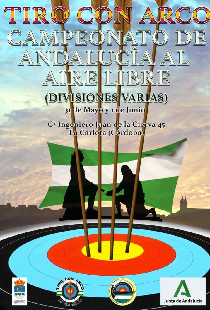 Cartel de Campeonato de Andalucía de Aire Libre Divisiones varias 2025